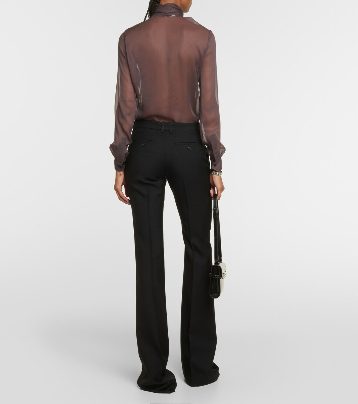 Saint Laurent High-rise flared wool suit pants Saint Laurent