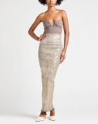 Rick Owens Womens Maxi skirt in Gold