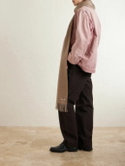 Auralee - Logo-Appliquéd Fringed Cashmere Scarf