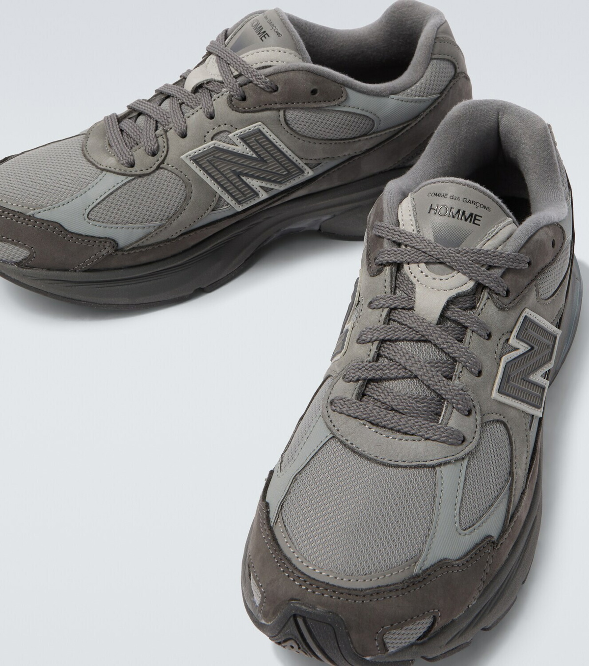 Comme des Garçons Homme x New Balance 2010 suede-trimmed sneakers