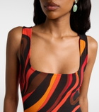 Pucci Marmo draped minidress