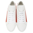 Prada White Red Band Sneakers