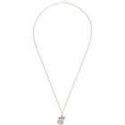 Georgia Kemball Silver Rose Pendant Necklace