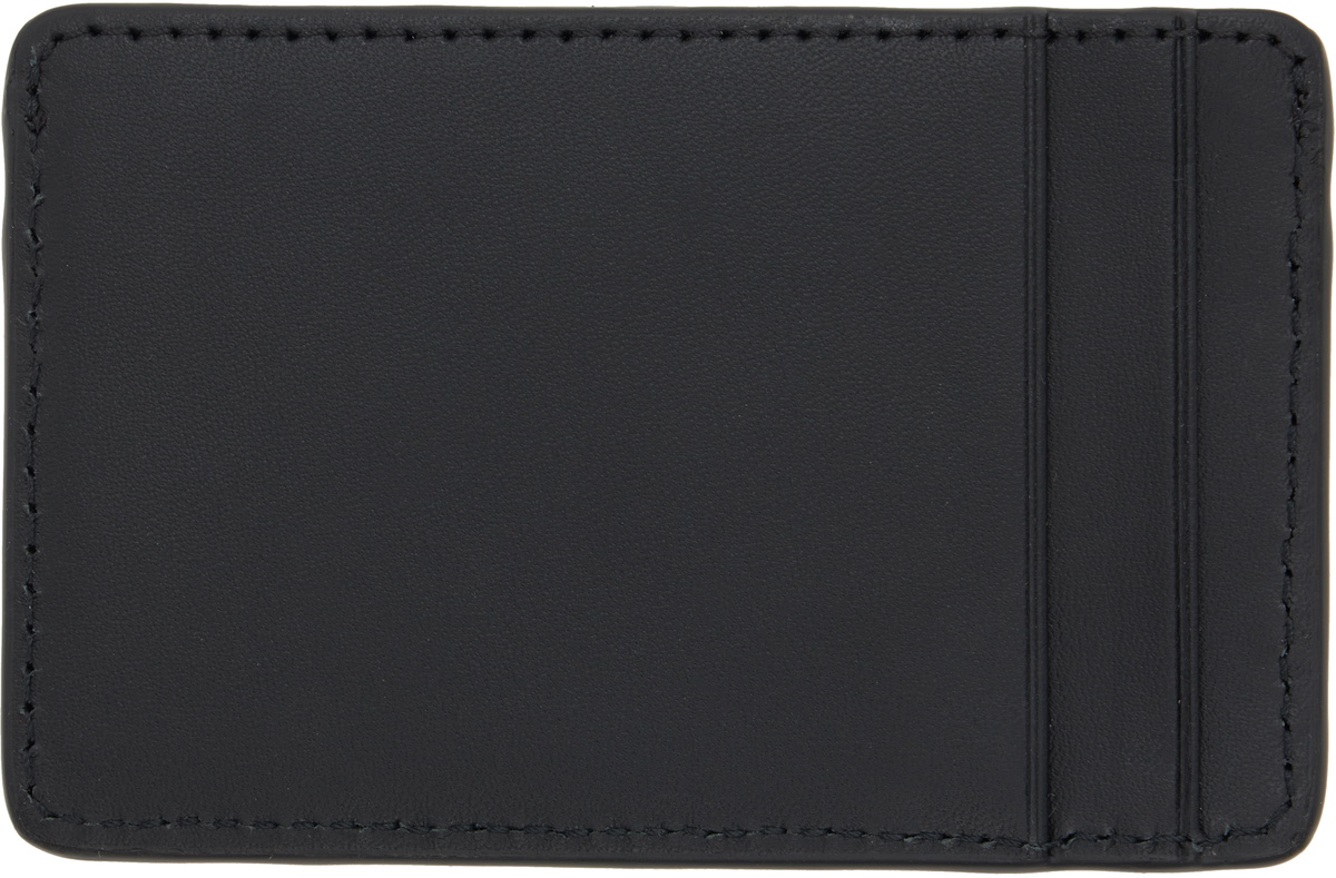 Maison Kitsuné Black 'Maison Kitsuné Paris' Card Holder