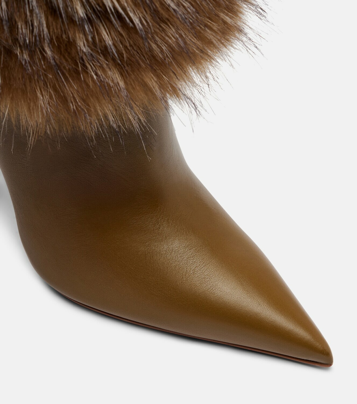 Christian Louboutin Yangzee 100 leather knee-high boots