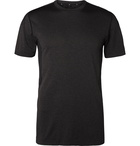 Reigning Champ - Performance Mesh-Panelled Mélange Jersey T-Shirt - Black