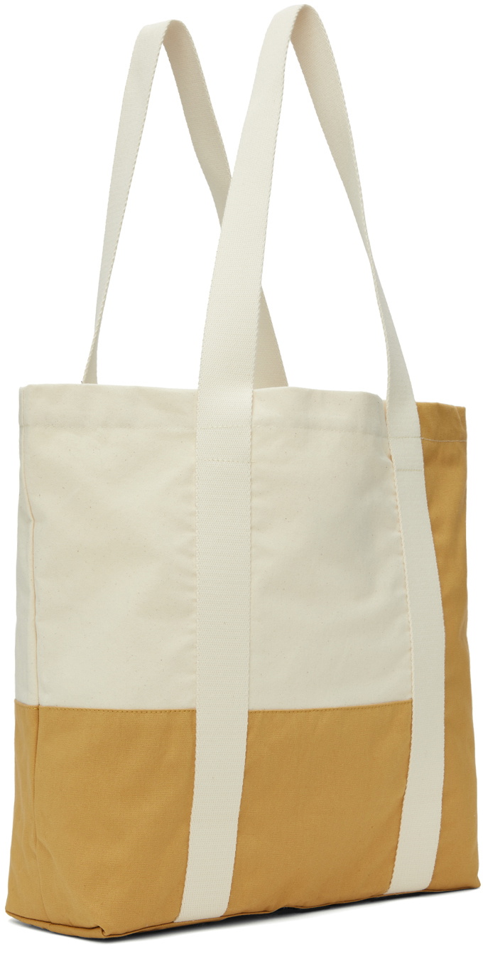 Maison Kitsuné Orange & Off-White Cafe Kitsuné Colorblock