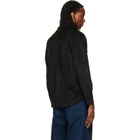 Hugo Black Oversized-Fit Embroidered Logo Shirt