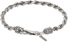 Emanuele Bicocchi Silver Rope Chain Bracelet