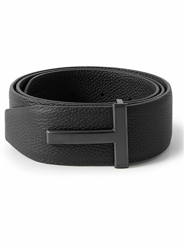 Photo: TOM FORD - 4cm Full-Grain Leather Belt - Black