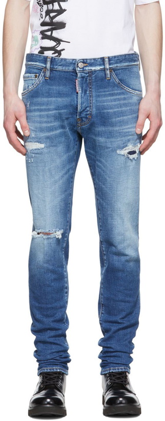 Photo: Dsquared2 Blue Ripped Jeans