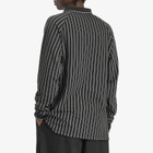 Metalwood Studio Men's Ribbed Long Sleeve Polo in Black
