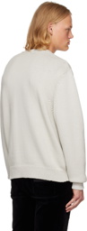 Balmain Off-White Crewneck Sweater