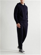 Mr P. - Wool and Cashmere-Blend Hoodie - Blue