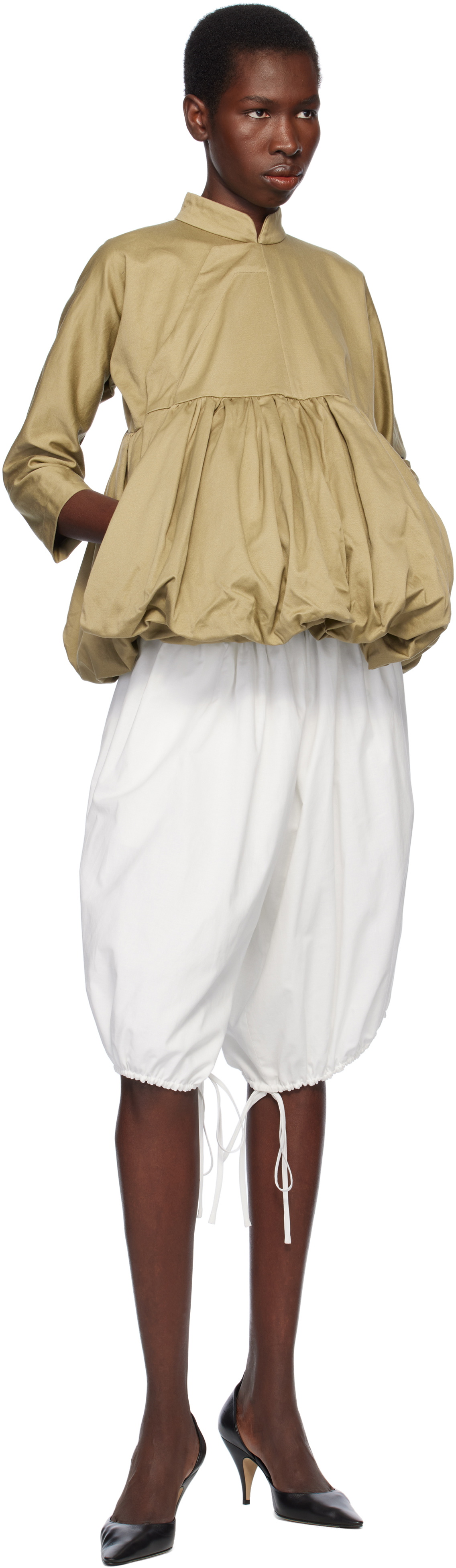 Comme des Garçons Comme des Garçons Khaki Cotton Twill Garment Washed Jacket