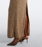 Brunello Cucinelli Sequined maxi dress