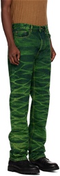 Wood Wood Green Al Jeans