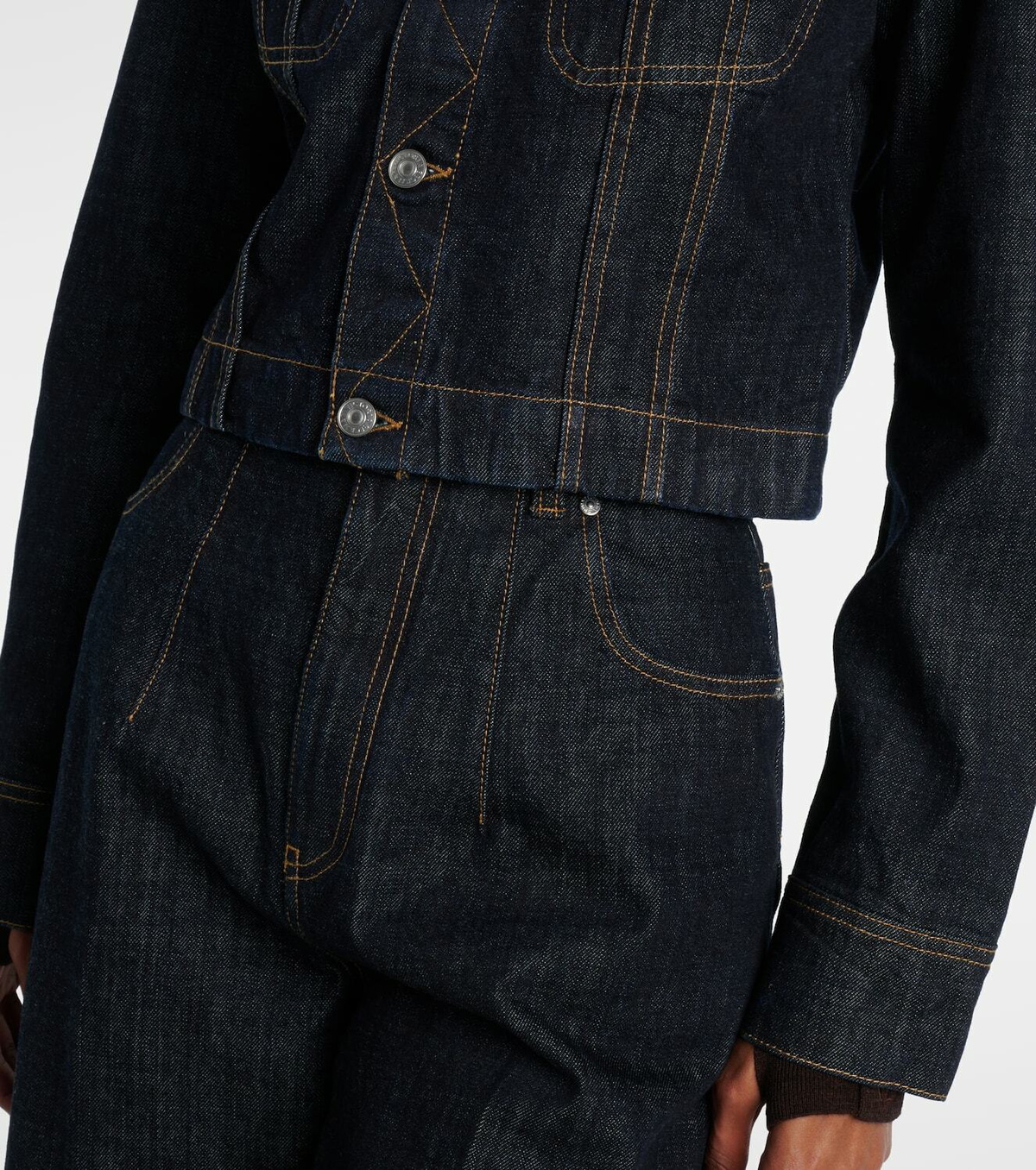 Victoria Beckham Cropped denim jacket