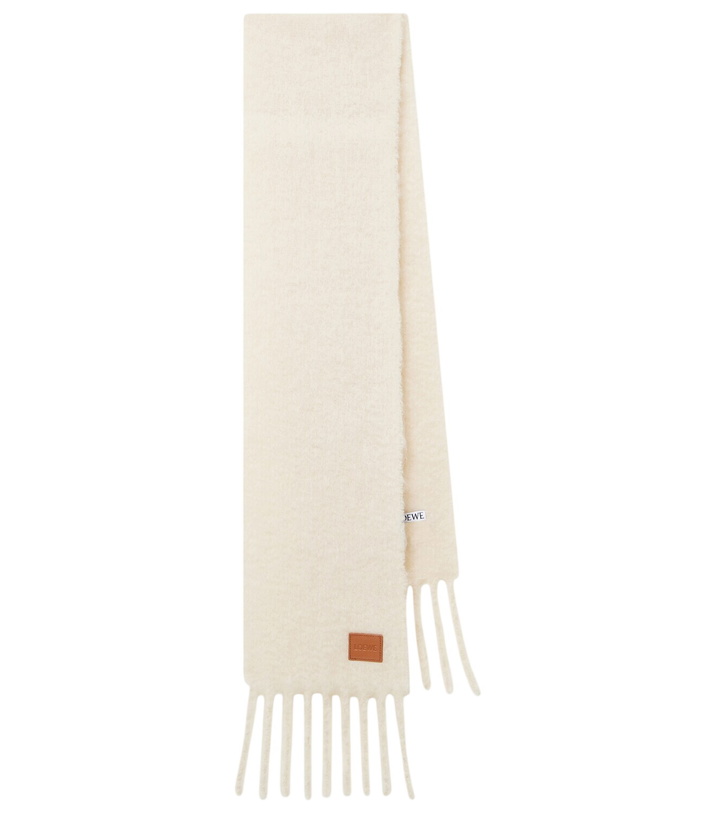 Photo: Loewe Fringed mohair and wool-blend scarf