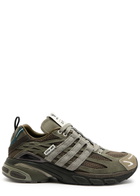 Adidas X Wales Bonner Adistar Cushion Panelled Mesh Sneakers Green