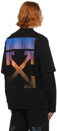 Off-White Black Degrade Arrow Double Sleeve T-Shirt