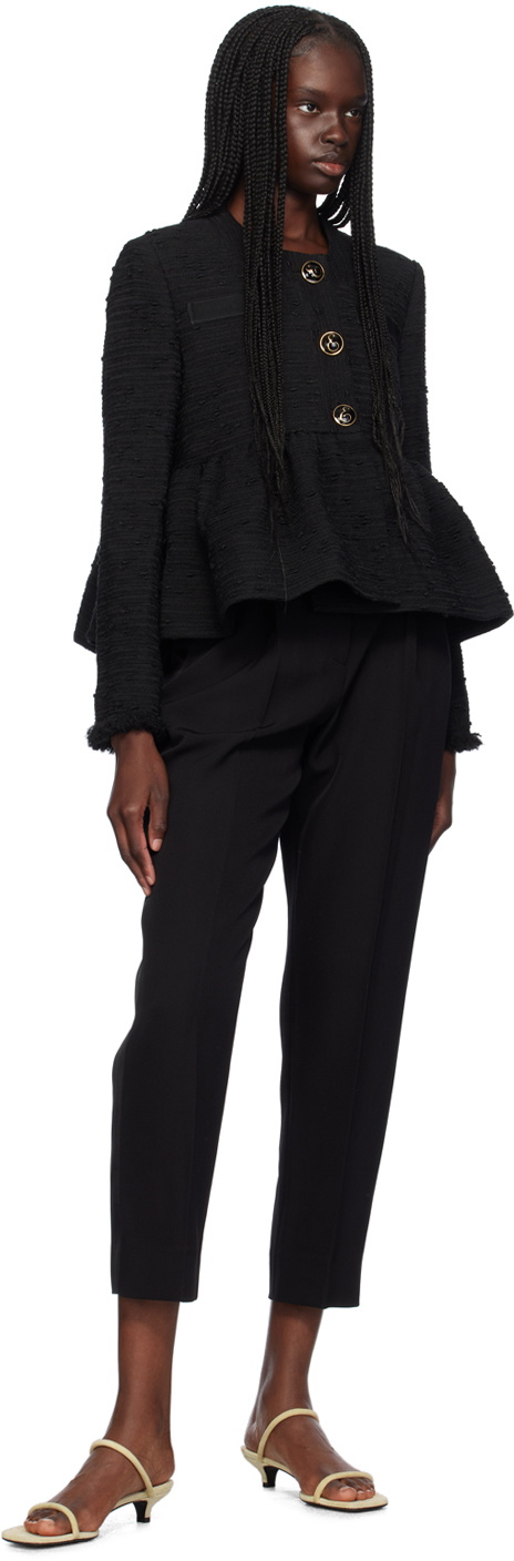 Erdem Black Cropped Trousers