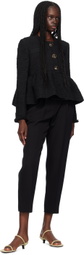 Erdem Black Cropped Trousers