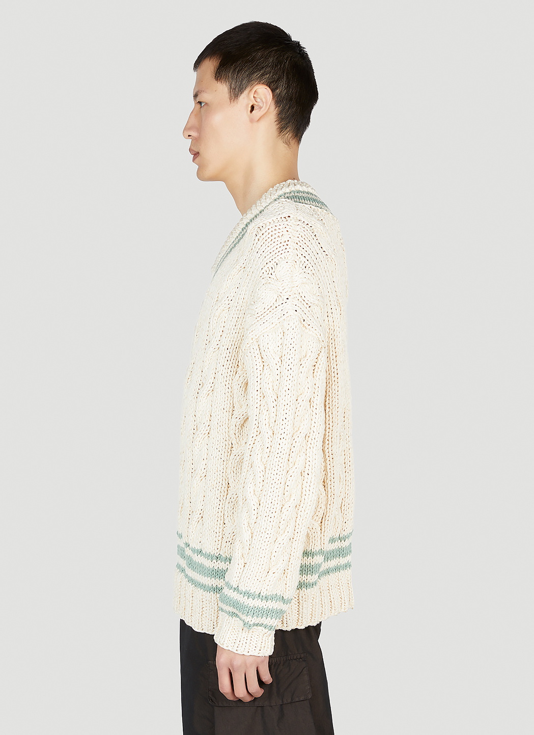 Visvim V-Collegium Cable Knit Sweater Visvim