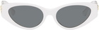 Versace White Medusa Legend Cat-Eye Sunglasses