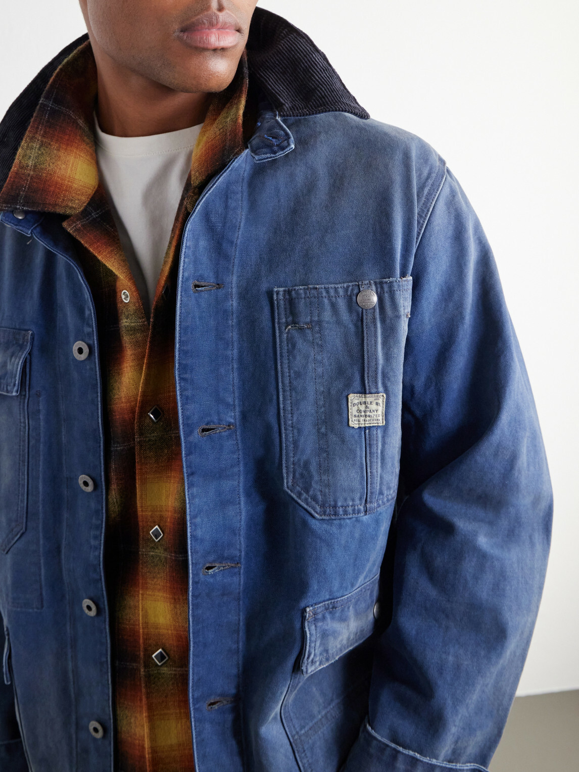 RRL - Cotton-Canvas Blouson Jacket - Blue