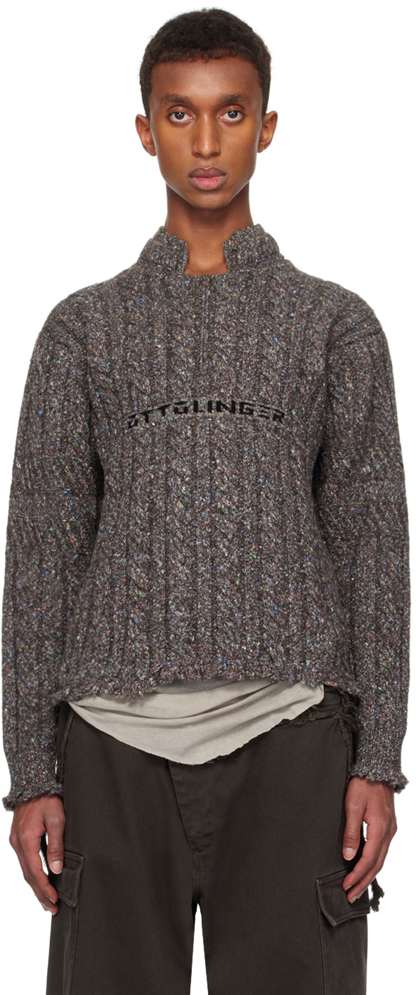 ottolinger ニット Ottolinger Gray V-Neck Sweater Ottolinger
