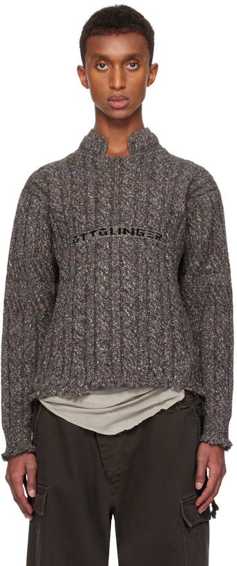 Photo: Ottolinger Brown Knit Chunky Sweater