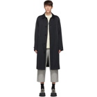 Jil Sander Black Tipton Logo Coat