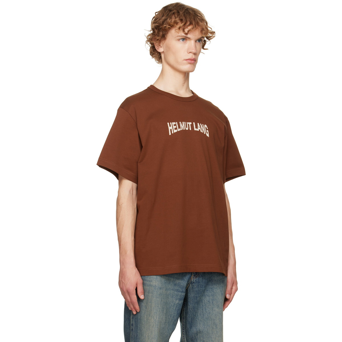 Helmut Lang Brown Ticket T-shirt
