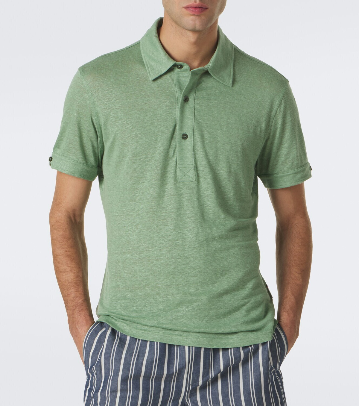Orlebar Brown Sebastian linen jersey polo shirt