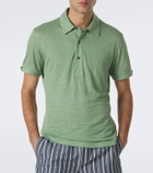 Orlebar Brown Sebastian linen jersey polo shirt