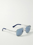 Persol - Aviator-Style Silver-Tone and Acetate Sunglasses