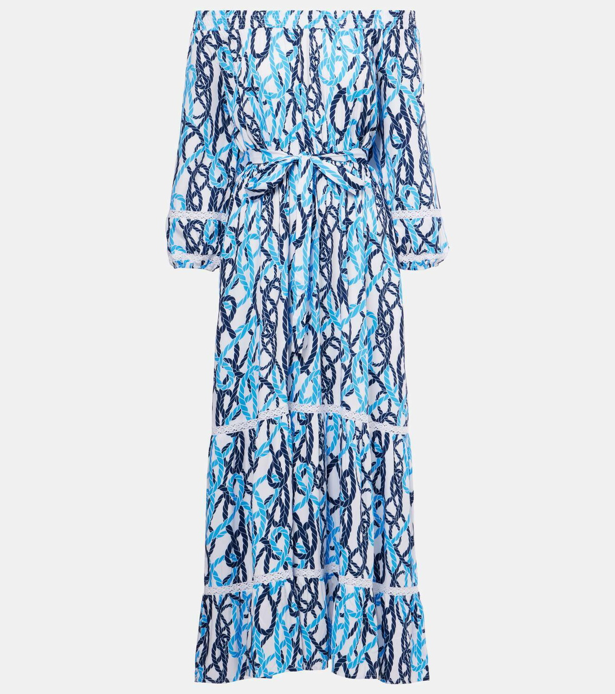 Melissa Odabash Eclipse printed off-shoulder midi dress