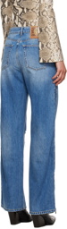 Stella McCartney Blue Zip Jeans