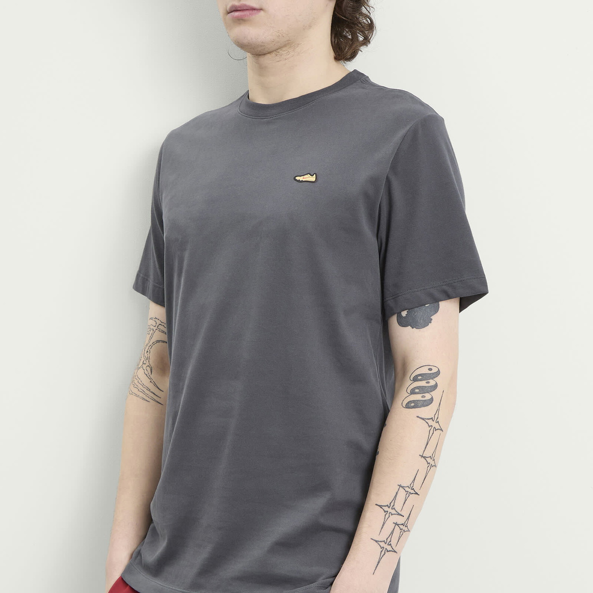 Nike Running Men's Nike Men's Dri-Fit Retro Running T-Shirt in Anthracite