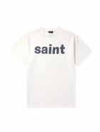 SAINT Mxxxxxx - Sin Sayteens Logo-Print Cotton-Jersey T-Shirt - White