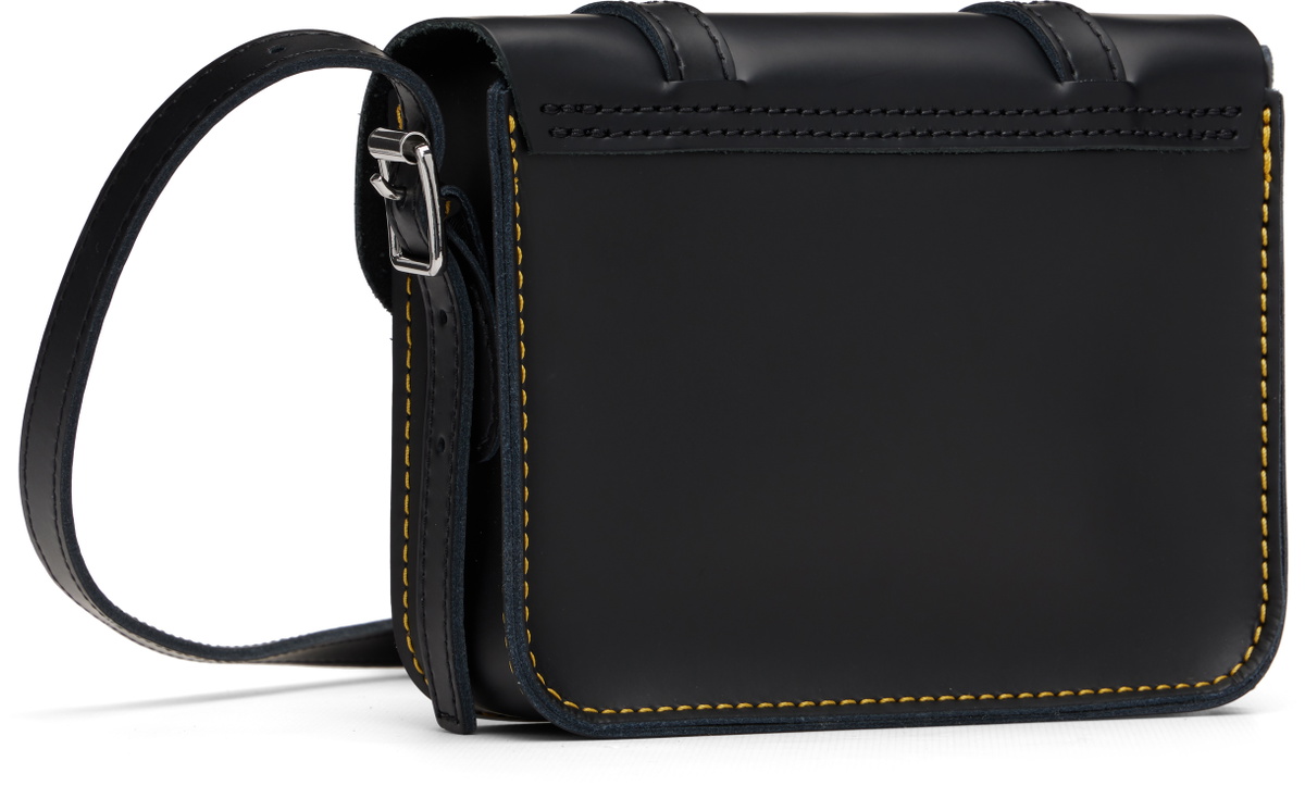 Dr. Martens Black 7 Inch Leather Crossbody Bag