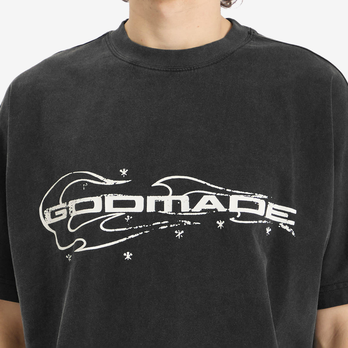 God Made Men's Spark Fire GM T-Shirt in Black