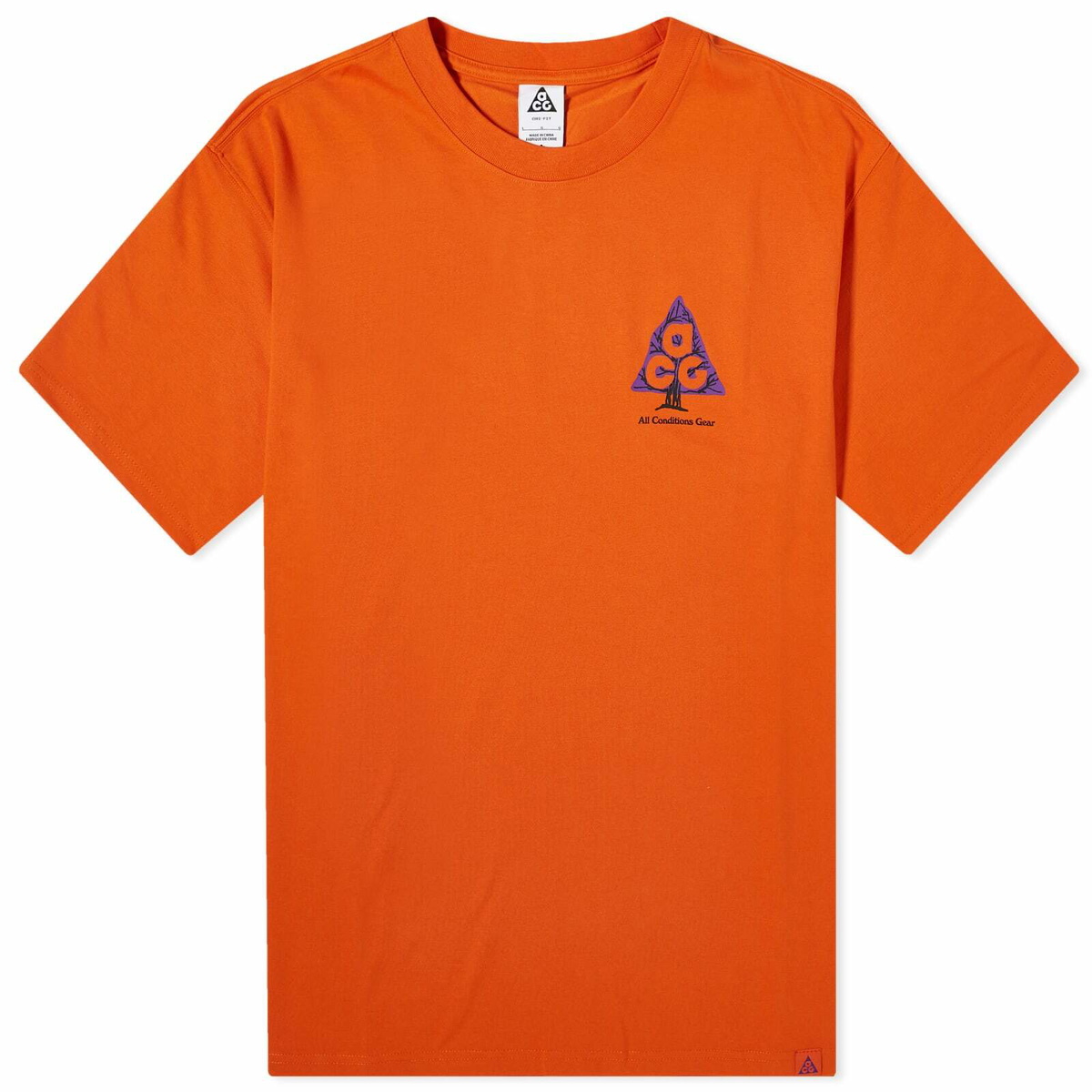 ナイキ ACG ロゴ Tシャツ オレンジ アウトドア 半袖 (Nike/T