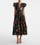 Ulla Johnson Marin floral cotton poplin midi dress