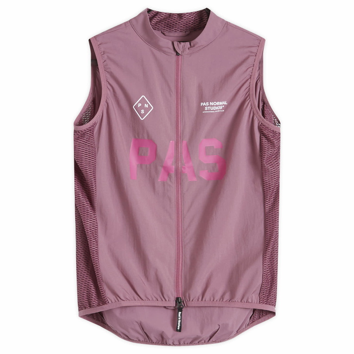 Photo: Pas Normal Studios Men's PAS Mechanism Stow Away Gilet in Mauve