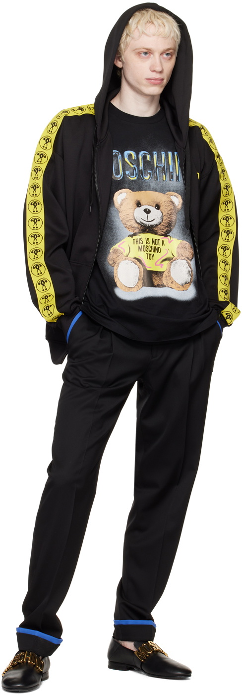 Moschino Black Double Question Mark Hoodie