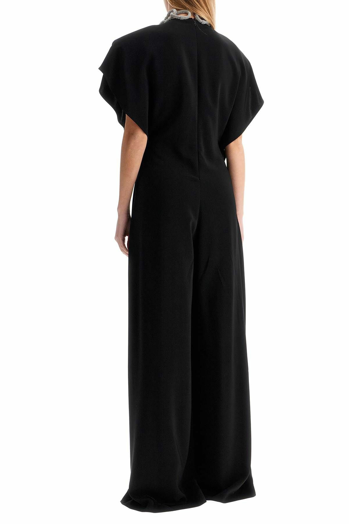 オールインワン・サロペット STELLA MCCARTNEY Women Jumpsuits 6100613CU750 1000 Black Black One-shoulder stretch-knit jumpsuit | STELLA MCCARTNEY