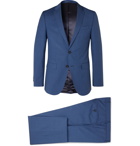 Hugo Boss - Novan/Ben Slim-Fit Puppytooth Virgin Wool Suit - Blue
