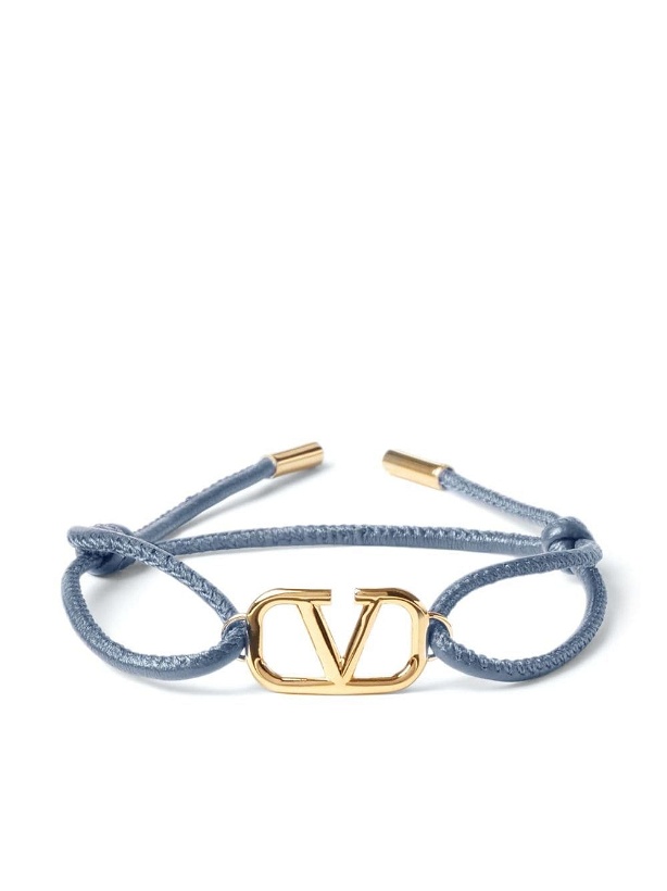 Photo: VALENTINO GARAVANI - Vlogo Signature Leather Bracelet